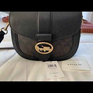 Coach Signature Georgie Saddle Crossbody Bag